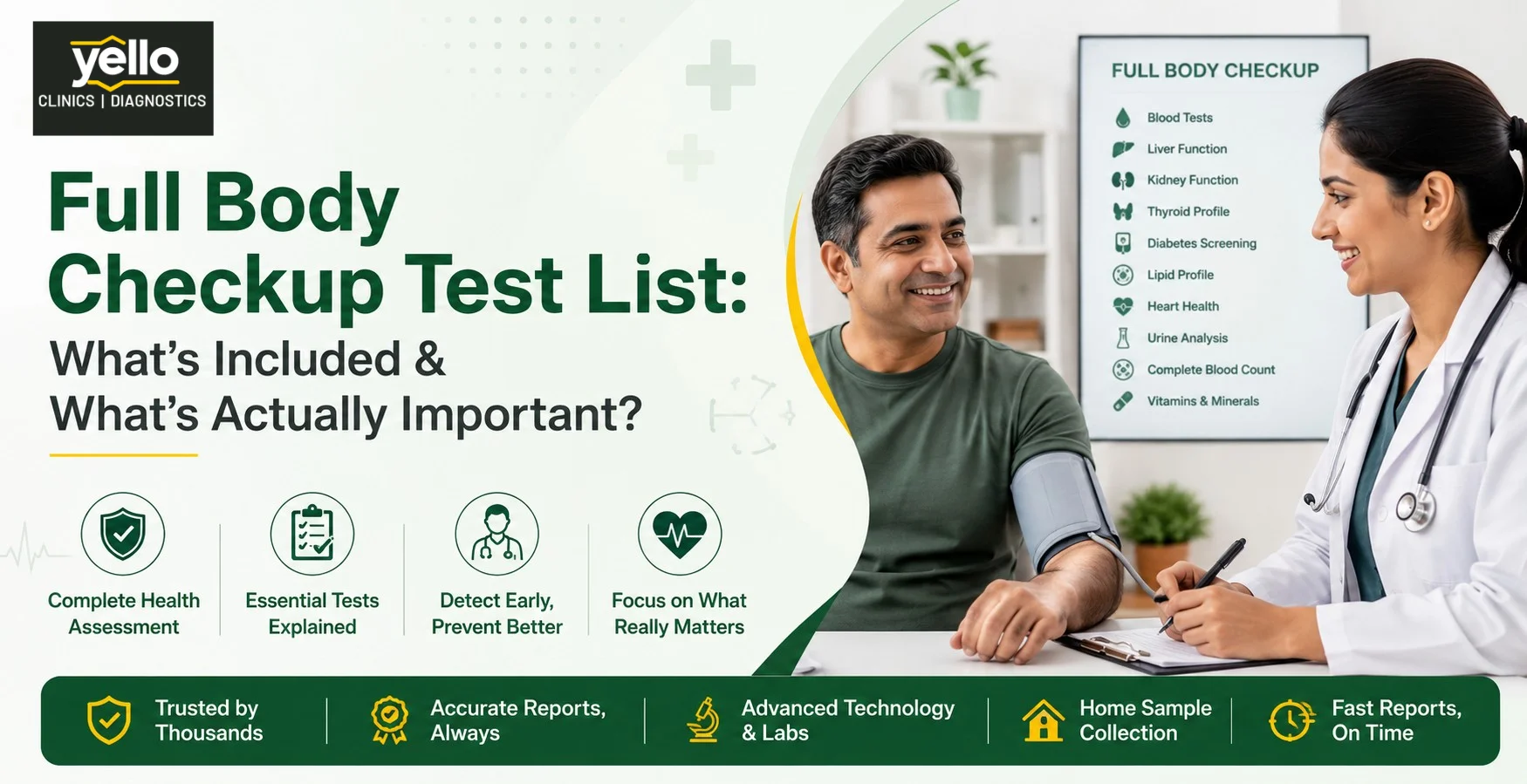 full body checkup test list